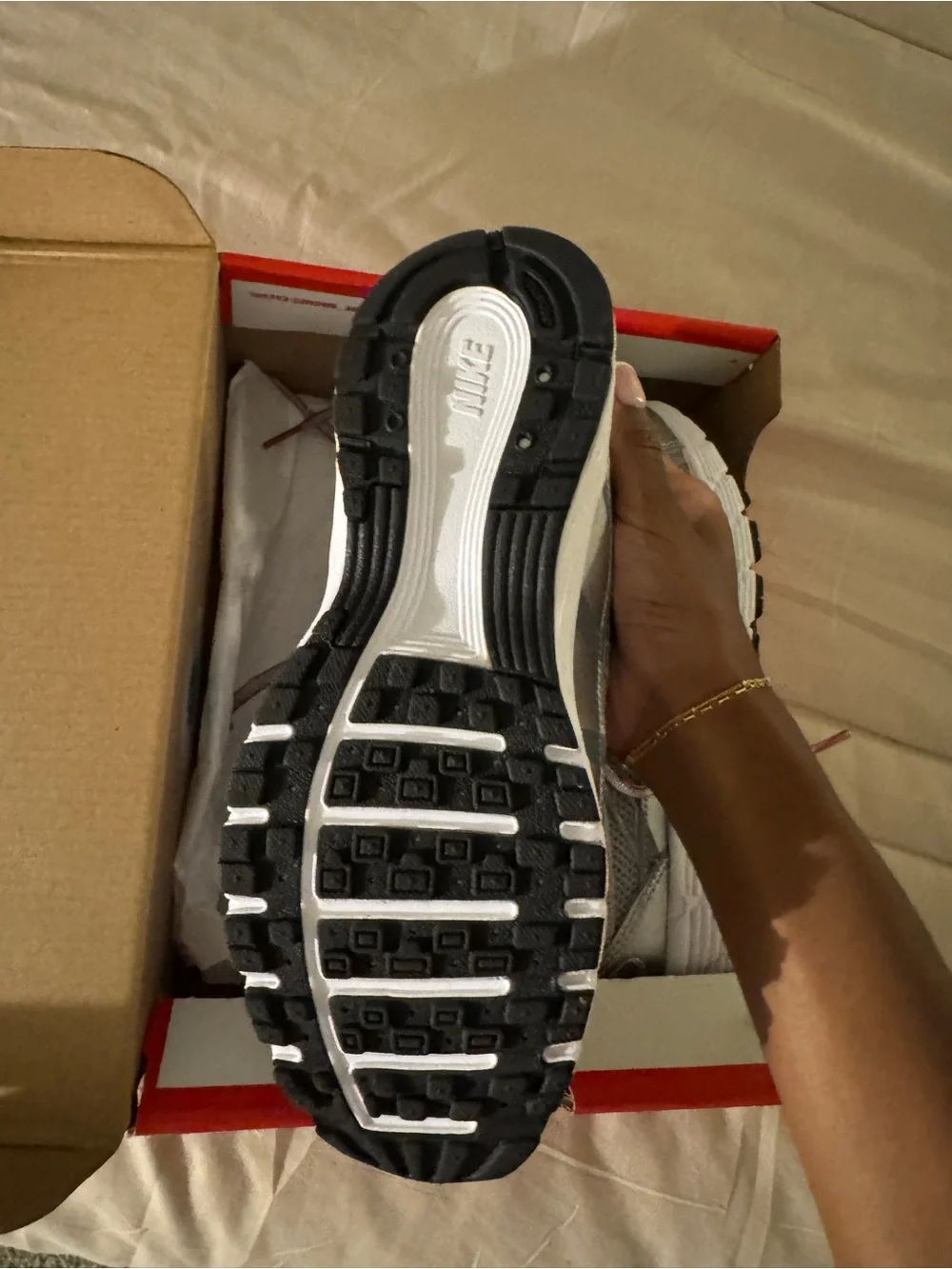 Nike Red Shoe Box with White Label